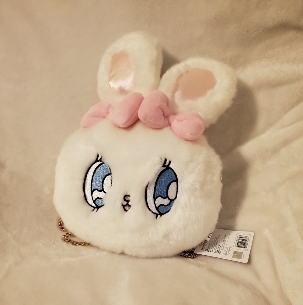 Esther Kim bunny white crossbody bag with tags